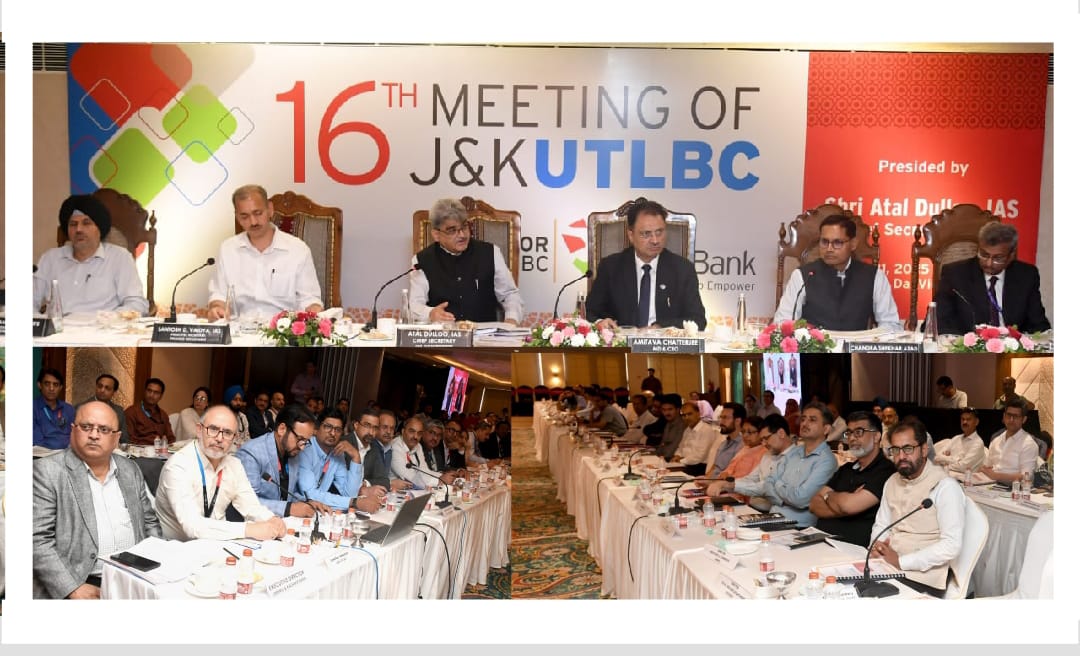 16th JK UTLBC Meet : Banks must extend appropriate credit support to key sectors for economic wellbeing of J&K: Chief Secretary Atal Dulloo