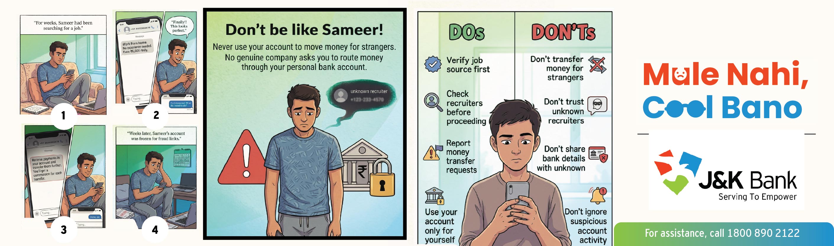 Campaigning of Story-based Mule Awareness Content
